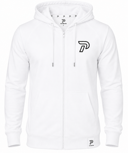 Patience Core Zip Hoodie – White