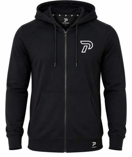 Patience Core Zip Hoodie – Black