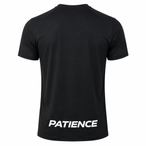 Patience Core Performance Tee – Black – bakside