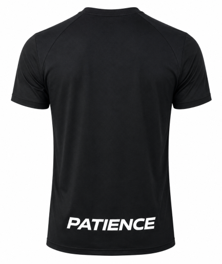 Patience Core Performance Tee – Black